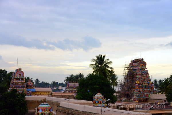 kumbabishekam Srirangam gopuras